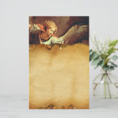 St Michael de Aartsengel, Bruin Perkament Briefpapier (Staand voorkant)