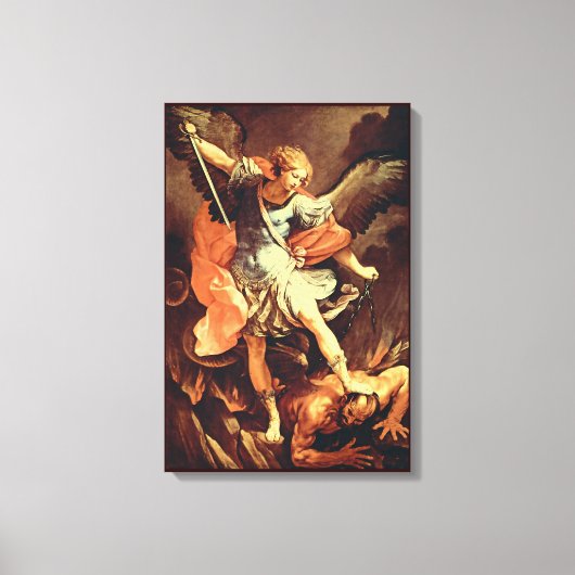St. Michaël de Aartsengel Canvas Afdruk (Voorkant)
