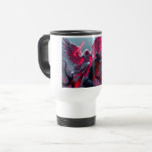 St. Michael de Aartsengel doodt Satan Travel Mug Reisbeker (Voorkant links)