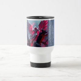 St. Michael de Aartsengel doodt Satan Travel Mug Reisbeker