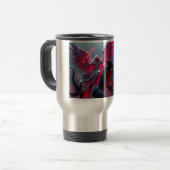 St. Michael de Aartsengel doodt Satan Travel Mug Reisbeker (Voorkant links)