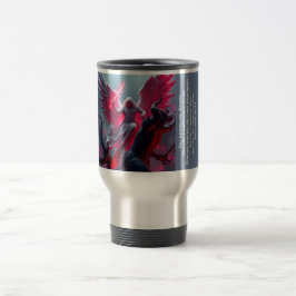 St. Michael de Aartsengel doodt Satan Travel Mug Reisbeker