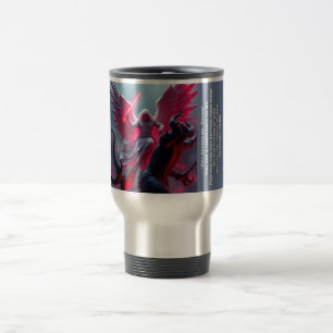St. Michael de Aartsengel doodt Satan Travel Mug Reisbeker