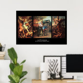 ST MICHAEL DE AARTSENGEL FIJNE KUNSTCOLLECTIE POSTER (Thuiskantoor)