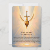 St. Michaël, de Aartsengel Gebed Kaart (Voorkant)