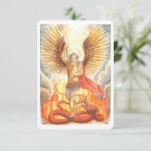 St.Michael de Aartsengel Gebedskaart Kaart (Staand voorkant)