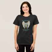 St. Michaël de Aartsengel Katholieke Gebedsshirt Tri-Blend Shirt (Voorkant volledig)