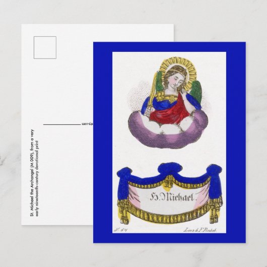 St. Michaël de Aartsengel (M 009) Briefkaart (Voorkant / Achterkant)