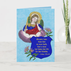 St. Michael de Aartsengel (M 009) Leeg Condoleance Kaart