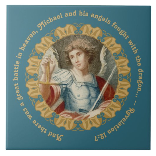 St. Michael de Aartsengel (M 010) Tegeltje (Voorkant)