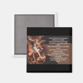 St Michael de aartsengel magneet (Voorkant / Achterkant)