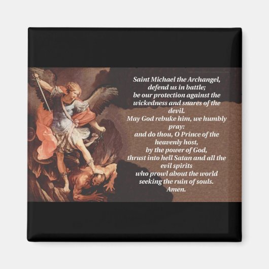 St Michael de aartsengel magneet (Voorkant)