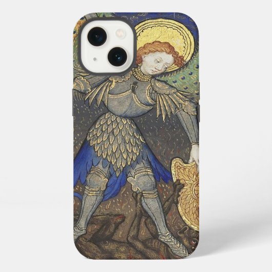 St. Michael de aartsengel met duivel iPhone Hoesje (Achterkant)