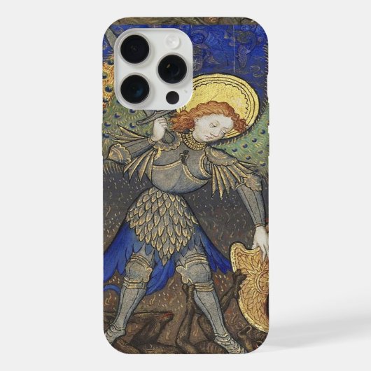 St. Michael de Aartsengel met Duivel iPhone Hoesje (Achterkant)