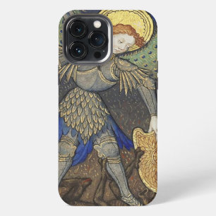 St. Michael de aartsengel met duivel iPhone 13 Pro Max Hoesje