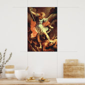 St. Michaël de Aartsengel Poster (Keuken)