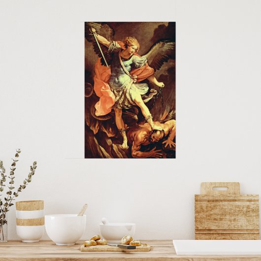 St. Michaël de Aartsengel Poster (Keuken)