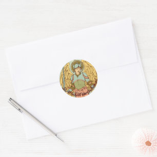 St. Michael de Aartsengel (RLS 12) Ronde Sticker