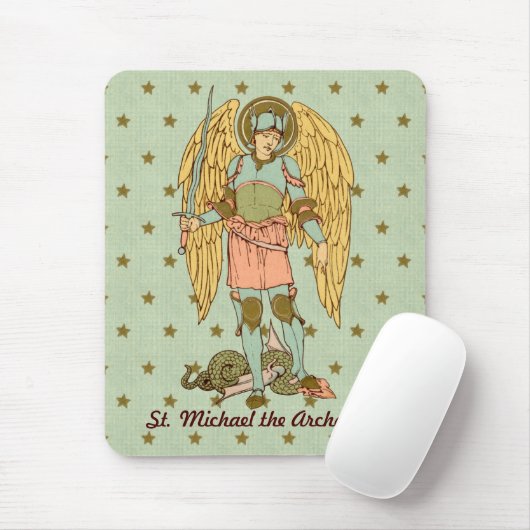 St. Michael de Aartsengel  (RLS 12) (Stijl 2) Muismat (Met muis)