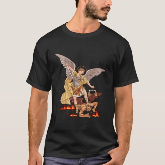 St Michaël de Aartsengel T-shirt (Voorkant)