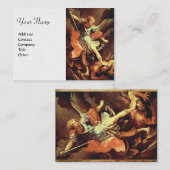 St. Michael de Aartsengel Wit Visitekaartje (Voorkant / Achterkant)