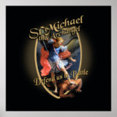 ST MICHAEL DE ARCHANGEL DEFEND ONS IN BATTLE POSTER (Voorkant)