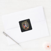 ST MICHAEL DE ARCHANGEL DEFEND ONS IN BATTLE VIERKANTE STICKER (Envelop)