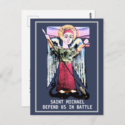 St Michael defend us Briefkaart (Voorkant / Achterkant)