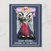 St Michael defend us Briefkaart (Voorkant)