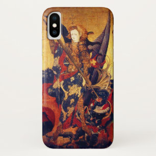 St. Michael die duivel verslaan als middeleeuwse r Case-Mate iPhone Case