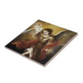 St Michael door Murillo Tile Tegeltje (Zijkant)