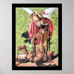 ST. MICHAEL, DRACHT EN RECHTVAARDIGHEID POSTER