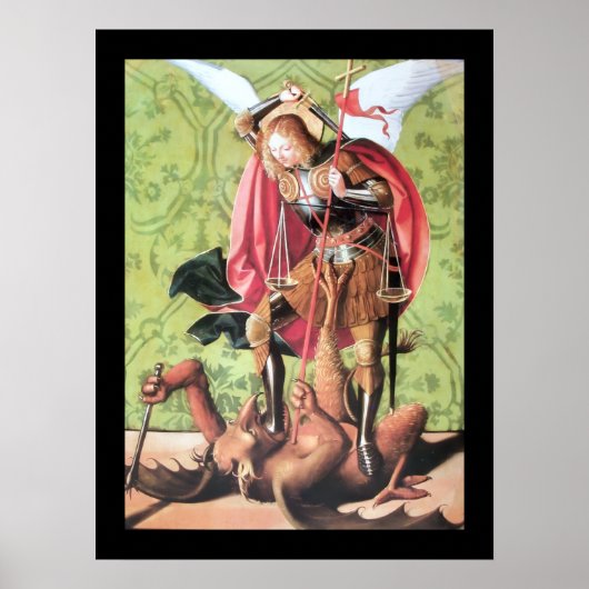 ST. MICHAEL, DRACHT EN RECHTVAARDIGHEID POSTER (Voorkant)