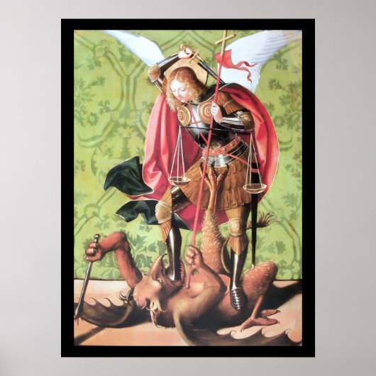 ST. MICHAEL, DRACHT EN RECHTVAARDIGHEID POSTER (Voorkant)