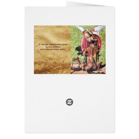 ST. MICHAEL , DRAGON EN JUSTITIE (Achterkant)