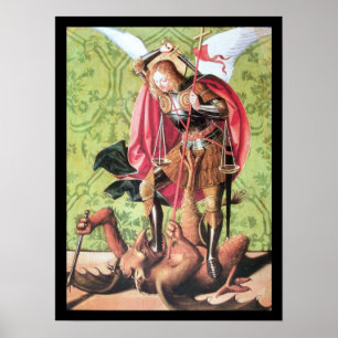 ST. MICHAEL , DRAGON EN JUSTITIE POSTER