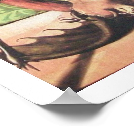 ST. MICHAEL , DRAGON EN JUSTITIE POSTER (Hoek)