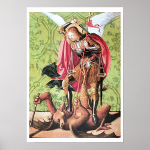 ST. MICHAEL , DRAGON EN JUSTITIE POSTER