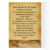 ST. MICHAEL , DRAGON EN JUSTITIE Prayer (Binnen (Links))