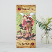 ST. MICHAEL, DRAGON EN JUSTITIE-prentenkaart (Staand voorkant)