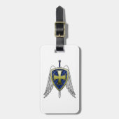 St. Michael - Dragon Scale Shield Bagagelabel (Voorkant verticaal)