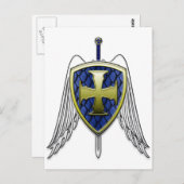 St. Michael - Dragon Scale Shield Briefkaart (Voorkant / Achterkant)