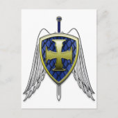 St. Michael - Dragon Scale Shield Briefkaart (Voorkant)