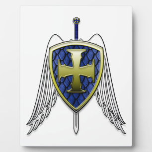 St. Michael - Dragon Scale Shield Fotoplaat