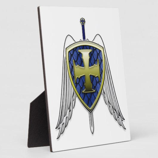 St. Michael - Dragon Scale Shield Fotoplaat (Zijkant)