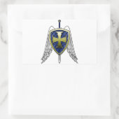 St. Michael - Dragon Scale Shield Rechthoekige Sticker (Tas)