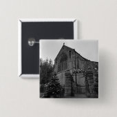 St. Michael en All Angels Church Vierkante Button 5,1 Cm (Voorkant /achterkant)