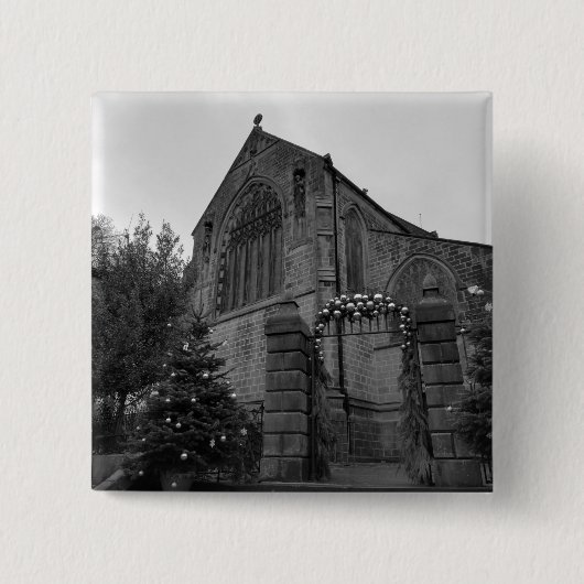 St. Michael en All Angels Church Vierkante Button 5,1 Cm (Voorkant)