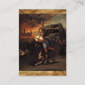 St. Michael en de Draak, Red Visitekaartje (Achterkant)