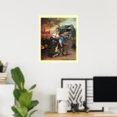 St MICHAEL EN DE DRACEN Poster (Thuiskantoor)